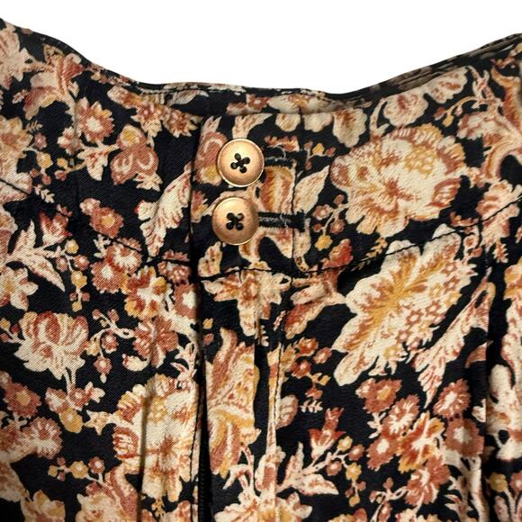 Anthropologie Diandra Floral Print High Rise Pleated Jogger Pants Size 10 - Picture 8 of 14